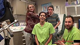 tampa uni entrance physical got me fingering ami rogue's ass in latex gloves