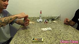 yo tgirl carol penelope sucks cock while taking bareback anal