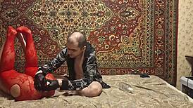 i can't stop watching sasha earth's ass dildo masturbation with mistress anastasia's commands