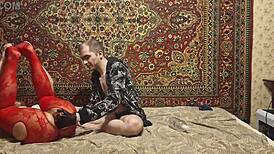 i can't stop watching sasha earth's ass dildo masturbation with mistress anastasia's commands