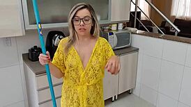 wanna watch this sexy chica clean my kitchen while i imagine fucking her hard?