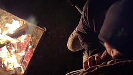 outdoor campsite pounding leaves her begging for that risky creampie fill