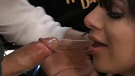 Bald Biker Conquers Dripping Brunette Pussy in Boot-Stomping Ride