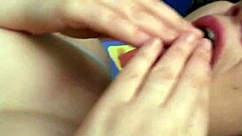 ever wonder what happens when she wipes hairy pussy then squirts on him