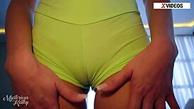 Get Hard Jerking To Mysteriouskathy's Ripped Lingerie Ass