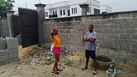 Homemade backstage amateurs tease monster big black cock outside uncompleted building