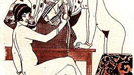 I'm deeply moved by vintage erotic art's timeless sensual allure and hidden passions