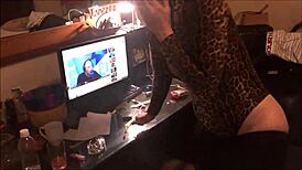 Sexy French blonde in lingerie rims then anal doggystyles for cum