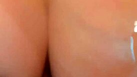 hey check this hot brunette teasing with extreme tittyfuck and buttplug