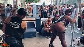 damn, found this leather-clad brat at folsom begging for my bdsm flogger punishment!