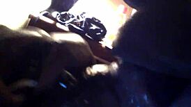 Ebony teen 18+ spits sloppy facial on black cock intriguing tease