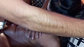 fuck my horny friend's tight pussy while stepbro's away! 3some creampie blast!!