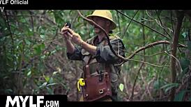 can you believe this tall redhead milf finally gets dominated into amazon cock sucking?