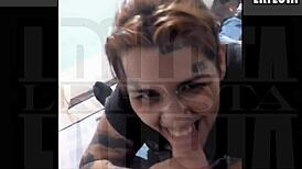 My tattooed Argentine babe sucks my monster cock completely dude