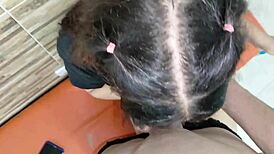 reconciling with stepsis... she licks my balls deepthroats cock cums on her 😍🔥