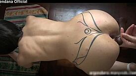 Huge Dildo Stretches Slut's Ass for Deep Anal Fisting in Heels