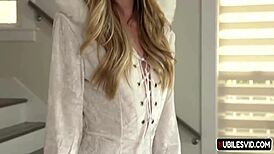 Little Princess Haley Reed Teases with Petite Blowjob Ride