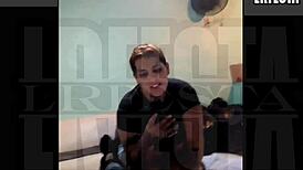 My tattooed Argentine babe sucks my monster cock completely dude