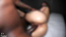 ginger goth slut's holes wrecked by bbc