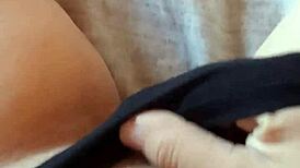 gretala's sensual milf sex in black slip gets wet and hairy 😏💦