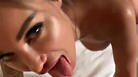 monika fox gulps dick then swallows every drop of cum!