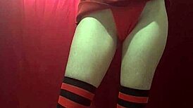 a miss sugar sugar fingers her wet shaved pussy with vibrator and anal plug closeup