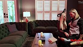 😈 demon takes over milf and pounds exorcist with huge tits and pierced nipples!