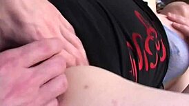 ever wonder what happens when she wipes hairy pussy then squirts on him