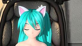 hatsune miku's full nude cat costume mod revealed