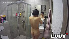luuv kareflore's private shower tease for voyeur fans