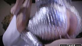 conspiracy theorist guy meets sexy alien milf with monster tits for taboo deepthroat cowgirl pussy lick