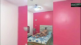 masked pervert lets me fuck her raw in hotel and pull out all the cum?