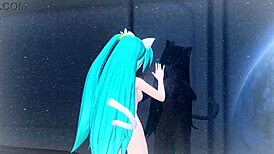 hatsune miku's full nude cat costume mod revealed