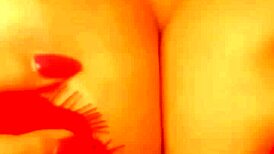 hey check this hot brunette teasing with extreme tittyfuck and buttplug