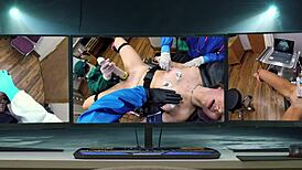 spread those big tits and ass for dr tampa's entrance exam michelle