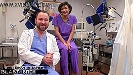 student jackie banes caught and cum blasted by doctor tampa in hospital!