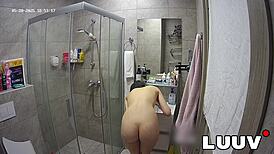 luuv kareflore's private shower tease for voyeur fans