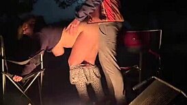 outdoor campsite pounding leaves her begging for that risky creampie fill