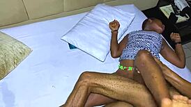 that sweet asian housewife sneaks interracial fun in the bathroom with her ebony friend.