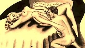 I'm deeply moved by vintage erotic art's timeless sensual allure and hidden passions