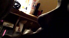 Ebony teen 18+ spits sloppy facial on black cock intriguing tease