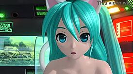 hatsune miku's full nude cat costume mod revealed