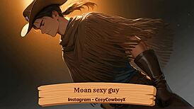 Ever wonder why this sexy guy moans so erotically in solo bliss?