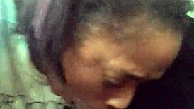 ebony latina tattooed slut teases with sloppy public car blowjob deepthroat gagging cum swallow