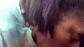 ebony latina tattooed slut teases with sloppy public car blowjob deepthroat gagging cum swallow