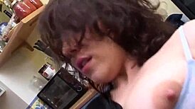 ever wonder what happens when she wipes hairy pussy then squirts on him