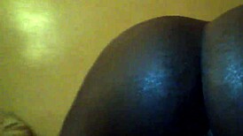 Ebony teen 18+ spits sloppy facial on black cock intriguing tease