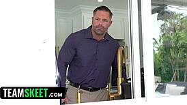 boss fuck your babysitter to save her job