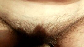 Hairy mature beaver rides cock with fat legs spread!