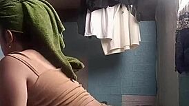 asian girl next door teases tight tits and body in see-through